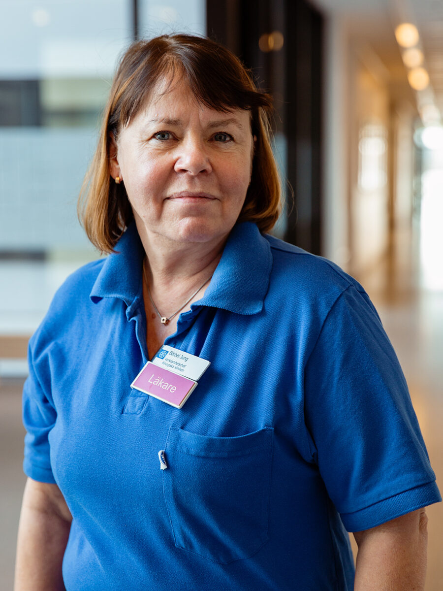 Porträttfoto av Bärbel Jung, verksamhetschef vid Kirurgiska kliniken, Universitetssjukhuset i Linköping